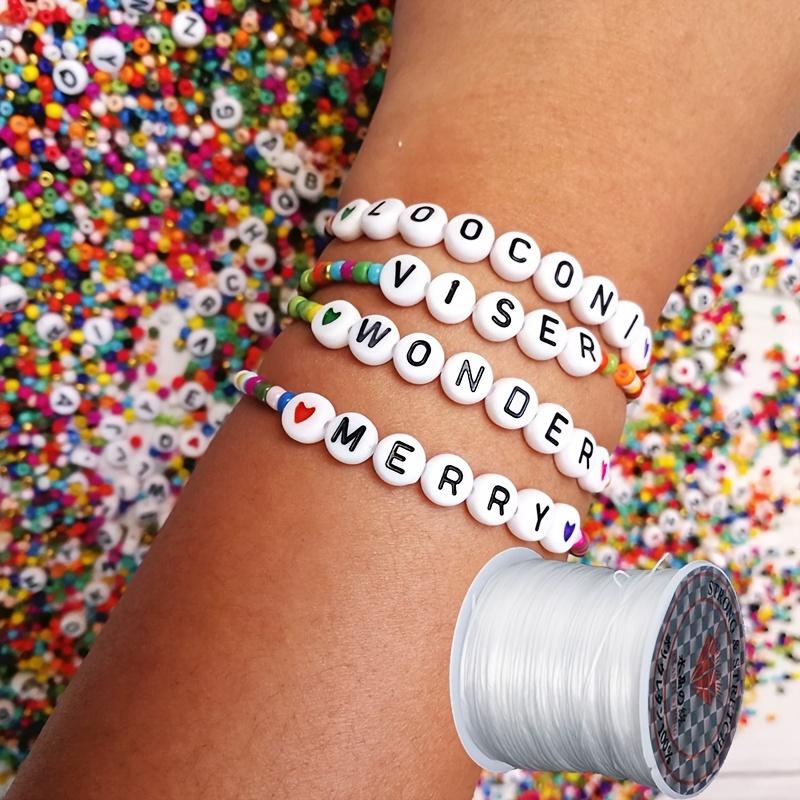 Fir elastic din cristal 0,8 mm Fir elastic din cristal Fir pentru mărgele Fir elastic pentru brățări pentru confecționarea bijuteriilor Confecționarea de mărgele Cordoane și fire pentru mărgelit