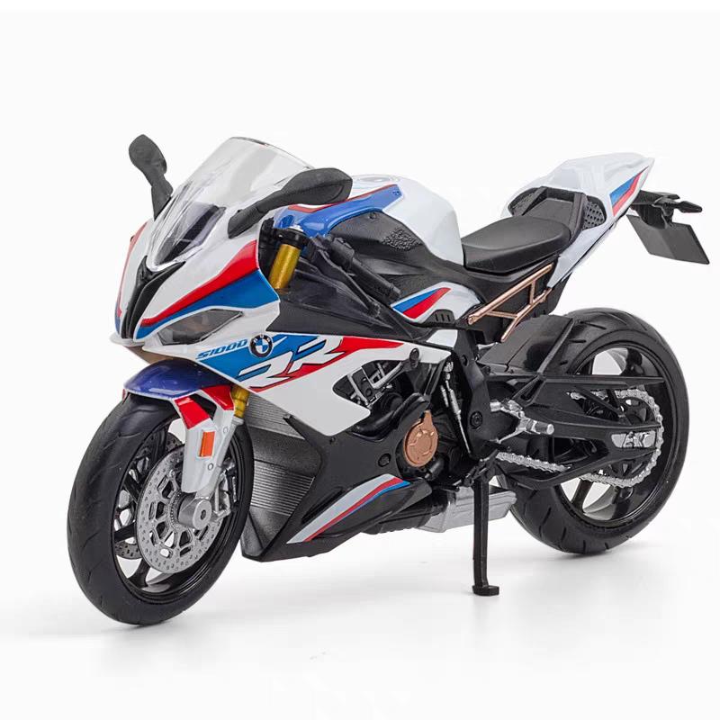 MotoGP BMW S1000RR Simulazione Moto da Corsa Squisito Diecast & Veicolo Giocattolo RMZ city 1:Modello da collezione in lega 12