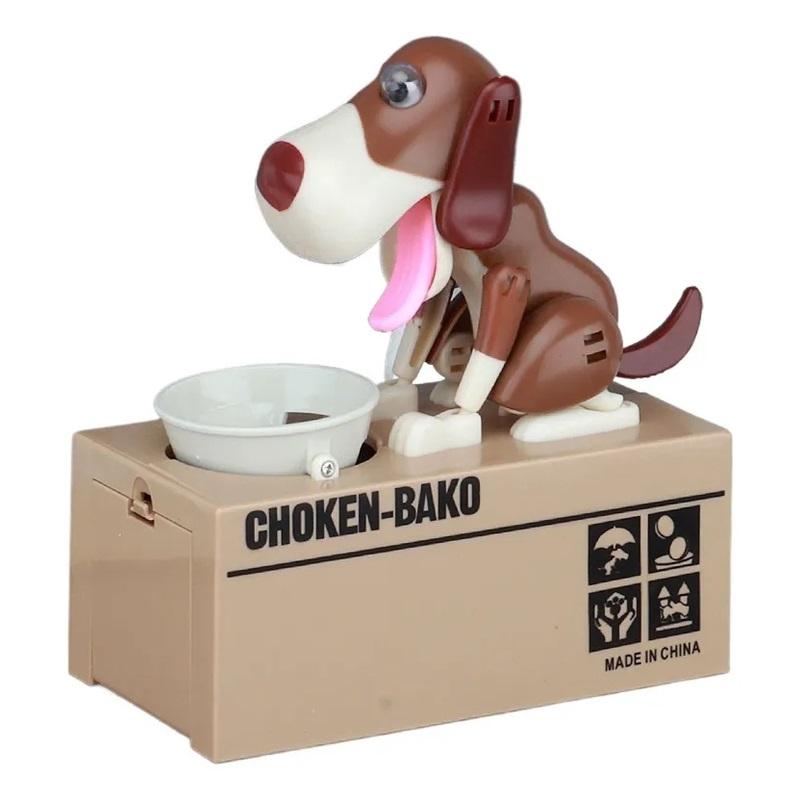 Funny Electric Piggy Bank That Steals Money Choking Dog