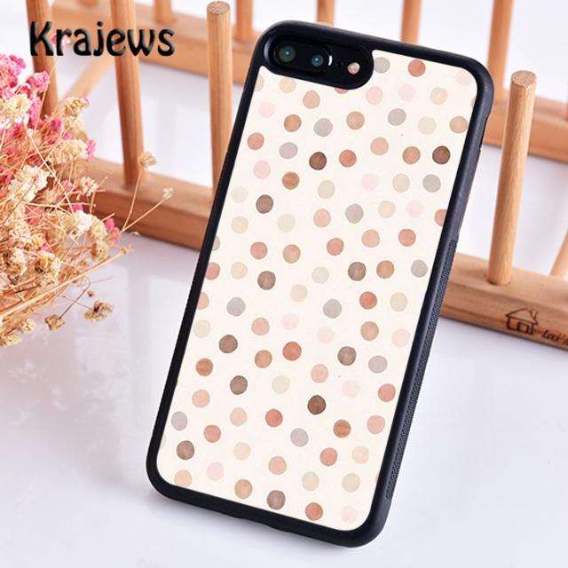 Krajews Cute Polka Dots Spot Pattern Phone Case Cover For iPhone 16 15 SE2020 14 6 7 8 plus 11 12 13 pro max coque Fundas