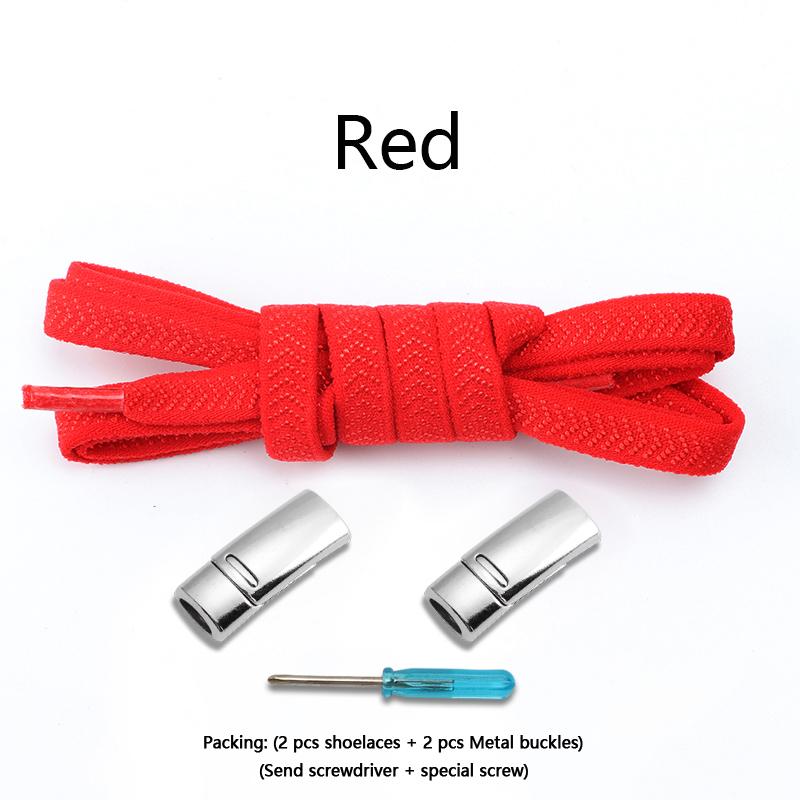 1Pair Magnetic Lock Shoelaces Without Ties Elastic Laces Sneakers No Tie Shoe Laces for Kids Adult Flat Shoelace Rubber Bands