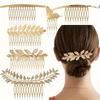 New Cross-Border Vintage Hair Additions Featuring Alloy Leaf Hair Combs and Baroque-Style Hairpins
