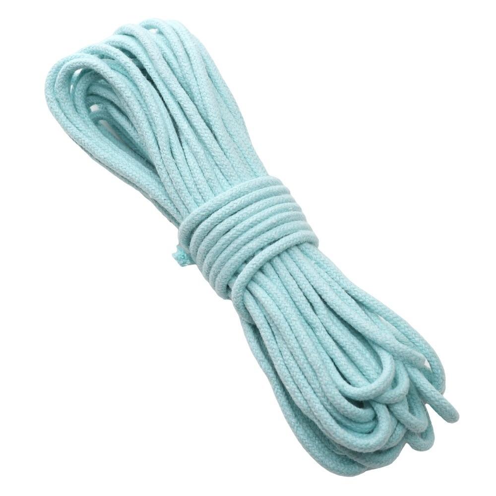 High Quality 10Meters/Lot Braided Cotton Cord Colorful DIY Braided Rope 4mm Woven String Home Textile