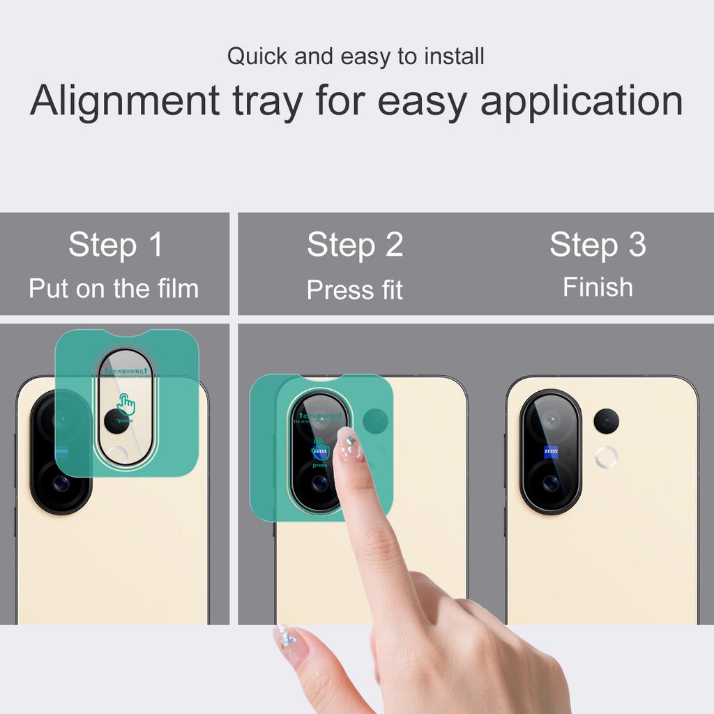 For Vivo X200 FE 5G Glass IMAK High Definition Glass Lens Film Self-positioning Version