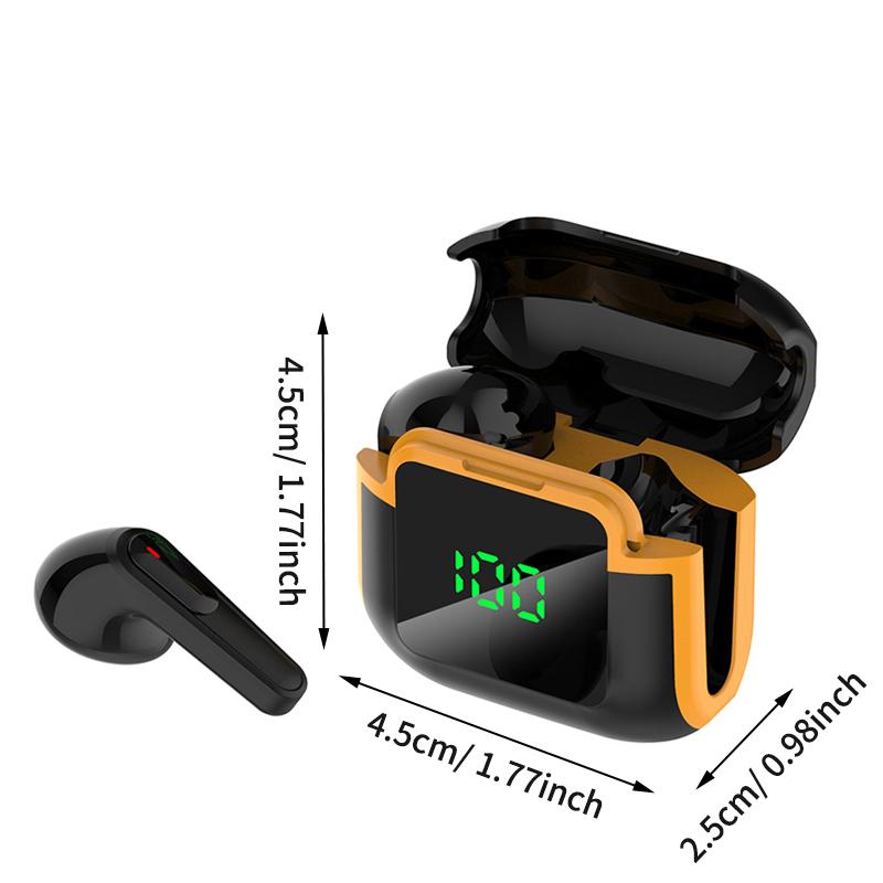 PRO90 Bluetooth 5.3 Headphones TWS Wireless Earphones with LED Display Stereo Headset Touch Control Earbuds Noise Reduction