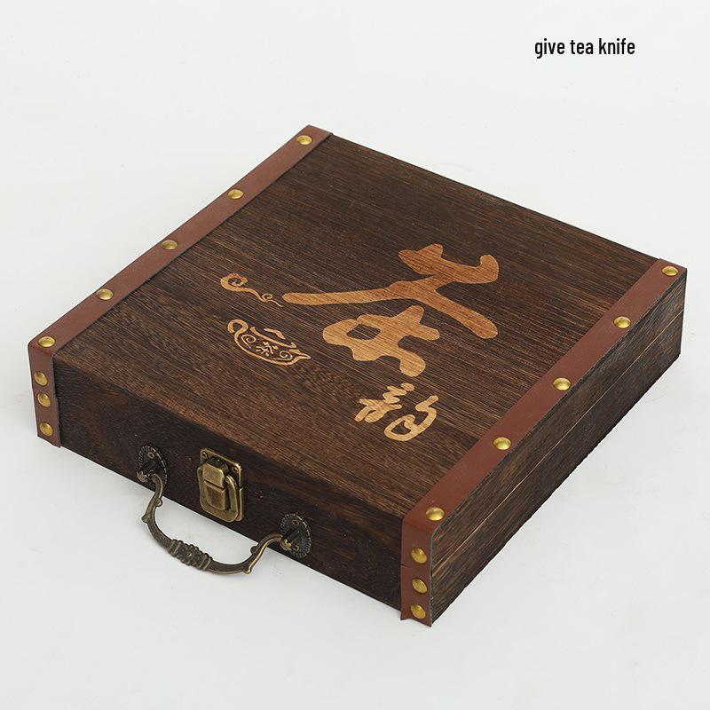 357g Solid Wood Pu-erh Tea Cake Storage Box - Universal Single Cake Gift Packaging
