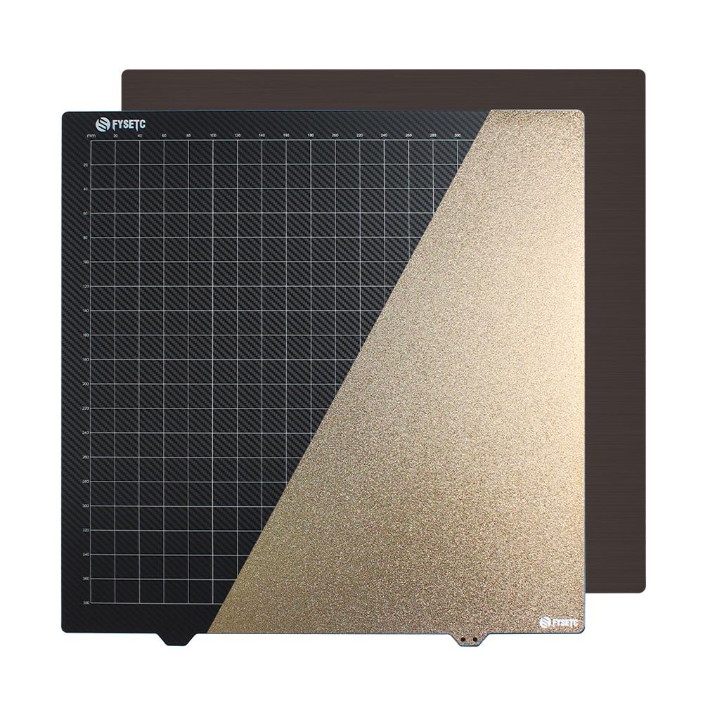 

430x430 мм PEI строительная платформа 3D печатная платформа с двухсторонним порошковым покрытием PEI + гладкая поверхность из углеродного волокна 2