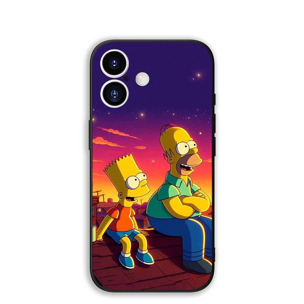 

Cover for Samsung Galaxy S25 S24 S23 Fe Ultra Plus S7 Edge A05 A06 A16 A15 A35 Protective Phone Case The S-Simpsons Comics Bart Galaxy A05