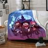 1pc Harry Potter Flannel Throw Blanket - HD Printed Lightweight Soft Warm All-Season Blanket for Sofa, Bed, Travel, Camping 032