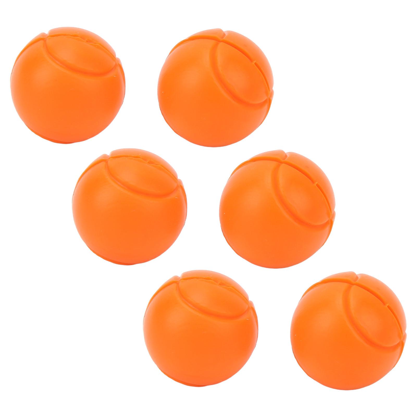 Vestidos Orange 6 Pcs Tennis Racket Damper Silicone Shock Absorber Tennis Ball Shaped Racket Vibration Dampeners For Outdoor Sports