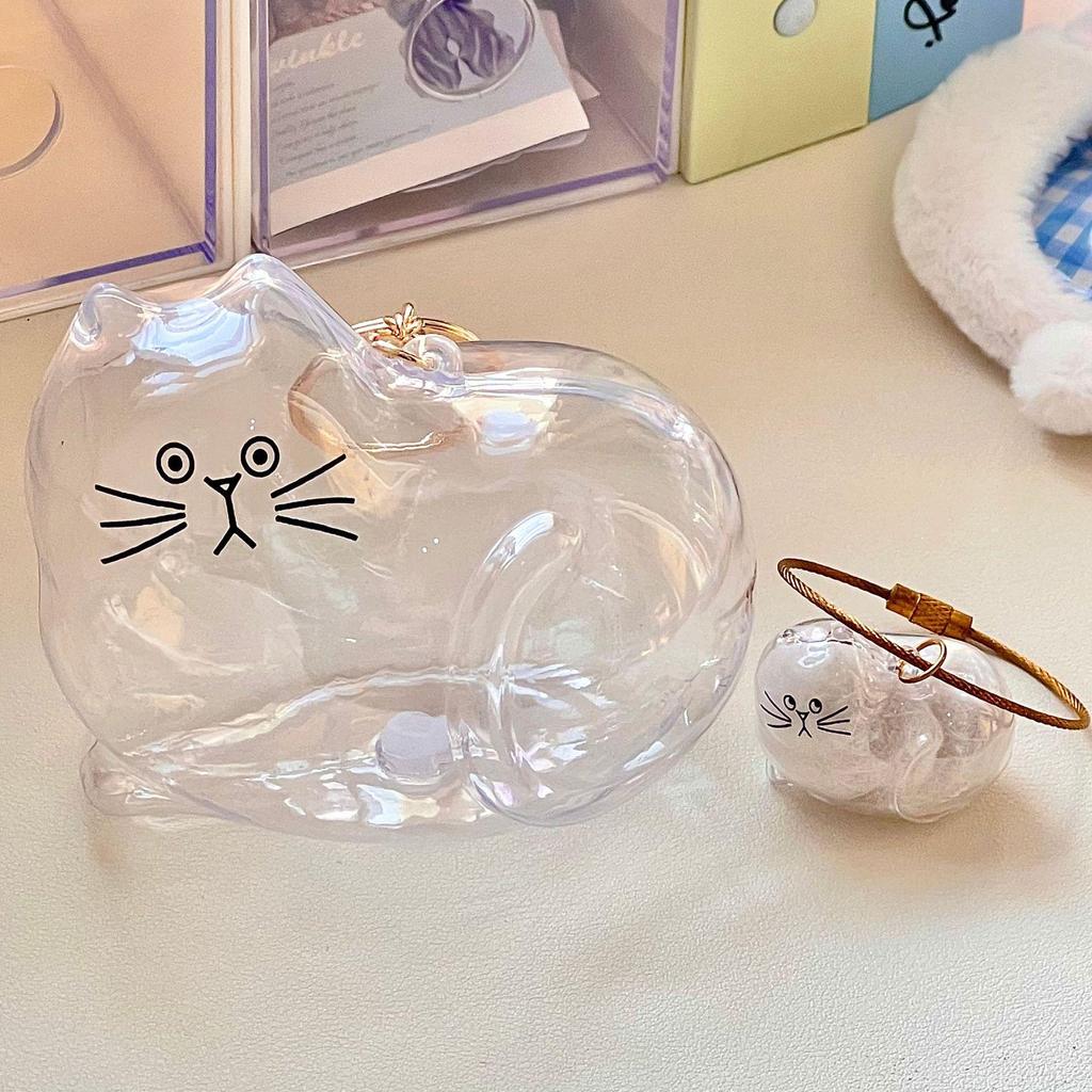 Creative Cat Fur Storage Keychain Pendant
