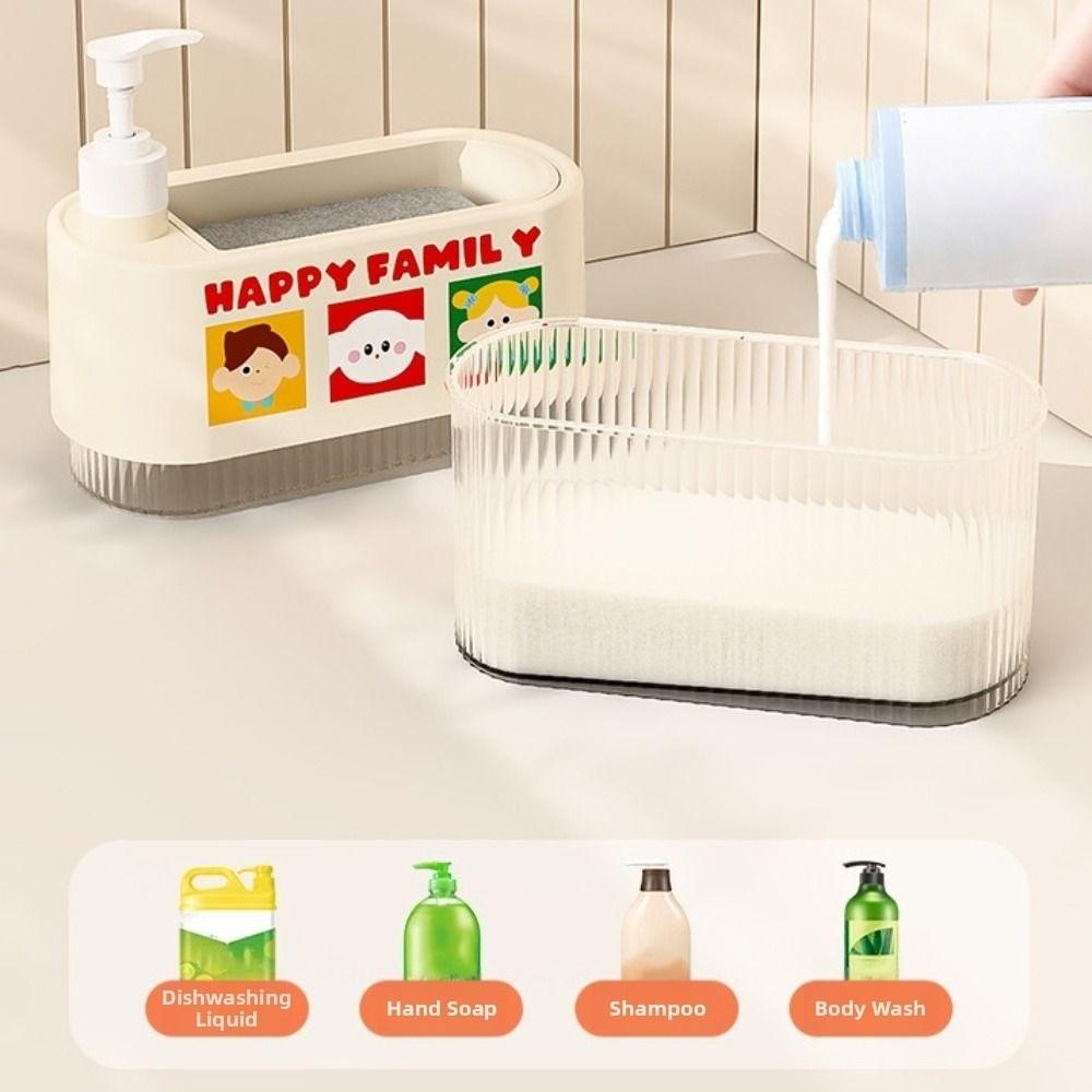 Leak-Proof Kitchen Hand Soap Dispenser Refillable Liquid Soap Container  Countertop