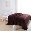 Thickened Coral Fleece Flannel Blanket: Plush, Solid Color, for Office Nap or Gift, Available for Single or Double Use
