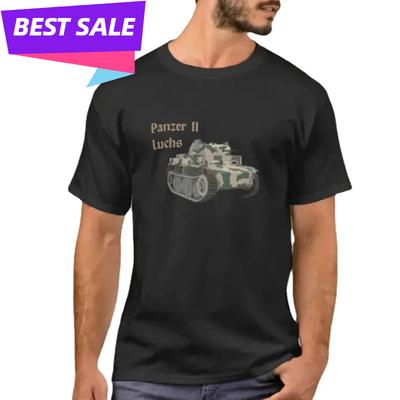 Army Panzer II Luchs Battle Tank TShirt 100 Cotton ONeck Short Sleeve Casual Unisexs Tshirt Size S3XL
