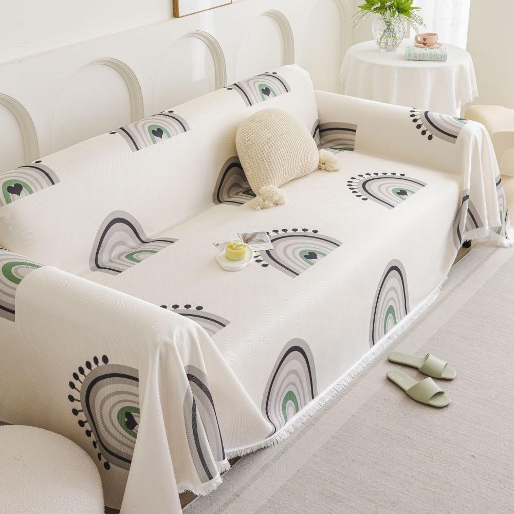 Living Room Sofa Mat Throw Blankets  Summer Ice Silk Sofa Towel Camping Picnic Blanket Cover Sofa Cover