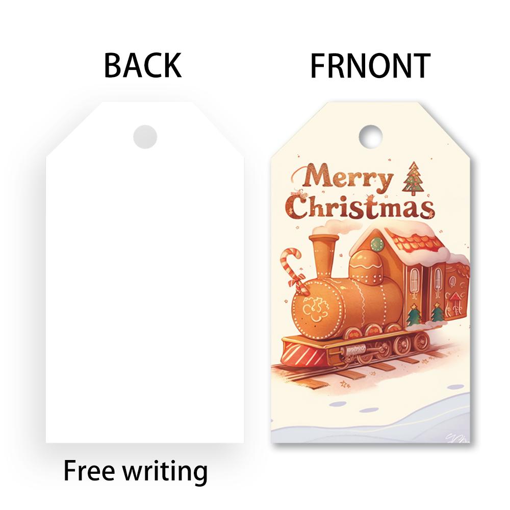 40pcs, Christmas tags, gift labels, party decorations, DIY cards, holiday home decor, greeting cards, party cards, gift twine