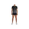Under Armour UA Rush Gradient Logo Print Crew Neck T-Shirt Men Tops Black 1378403-002