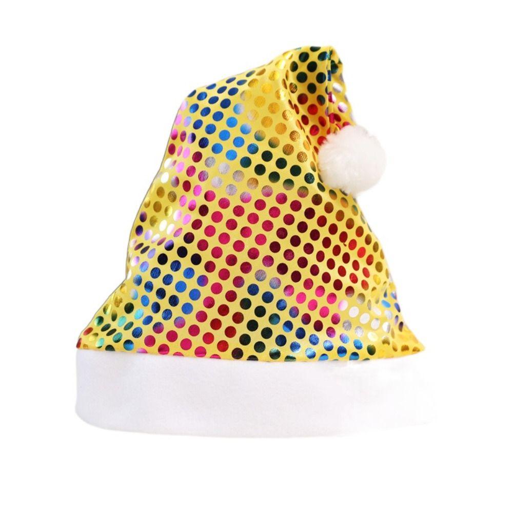 

с Плюшевым Шаром Рождественская Шапка Веселого Рождества Украшение Плюшевая Шапочка Прекрасная Шапка Санта Клауса Вечеринка золотой