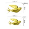 Keramikwandwandmontierte Vogel-Simulationstier-Ornamente Fliegender Vogel Hintergrundwandbehang Raumdekoration Zubehör