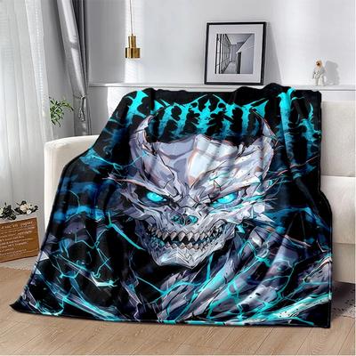 3D Kaiju No.8 Anime Cartoon Soft Flannel Blanket for Bed Bedroom Sofa Picnic,Throw Blanket for Cover Office Gift Kids