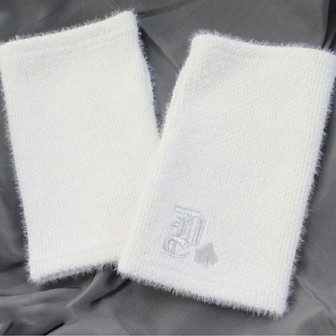 

Japanese Style Harajuku Fashion Embroidery Fingerless Gloves Men Women Winter Warm Wool Gloves Mittens One Size