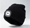 Riding Knitted Cap with Light Thermal Lighting Night Fishing Cap Portable LED Outdoor Wool Cap
