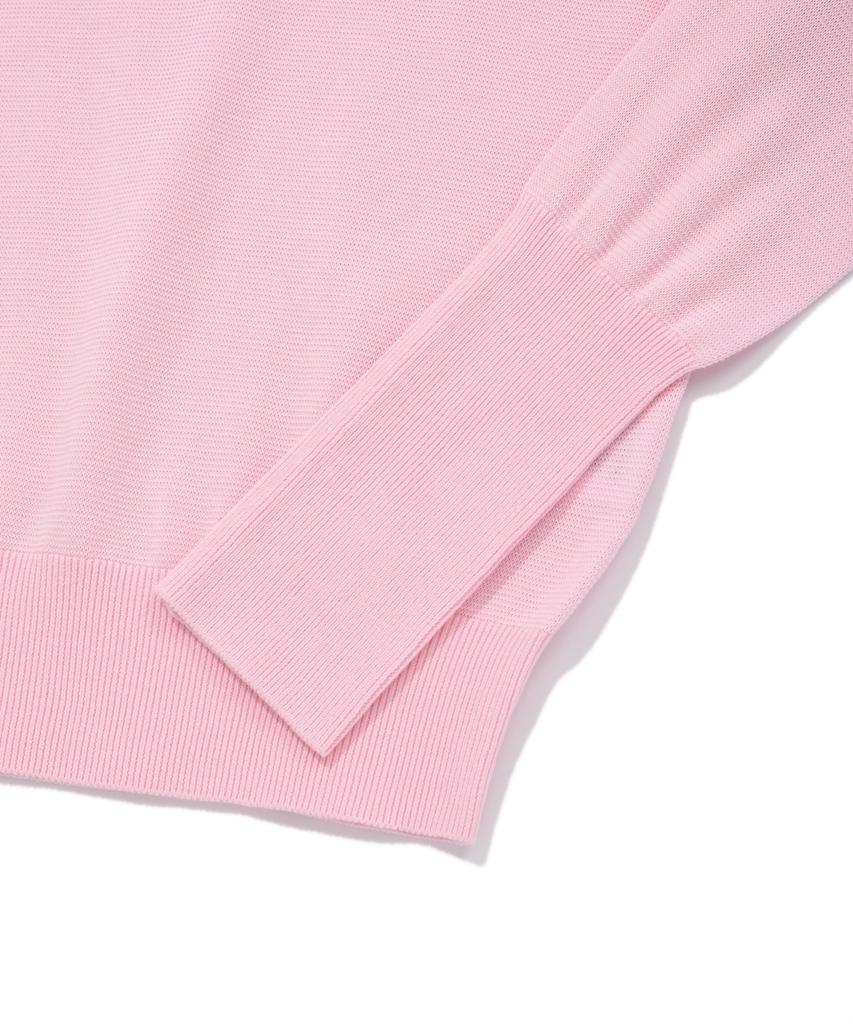 COVERNAT WOMAN Basic V-Neck Knit Light Pink