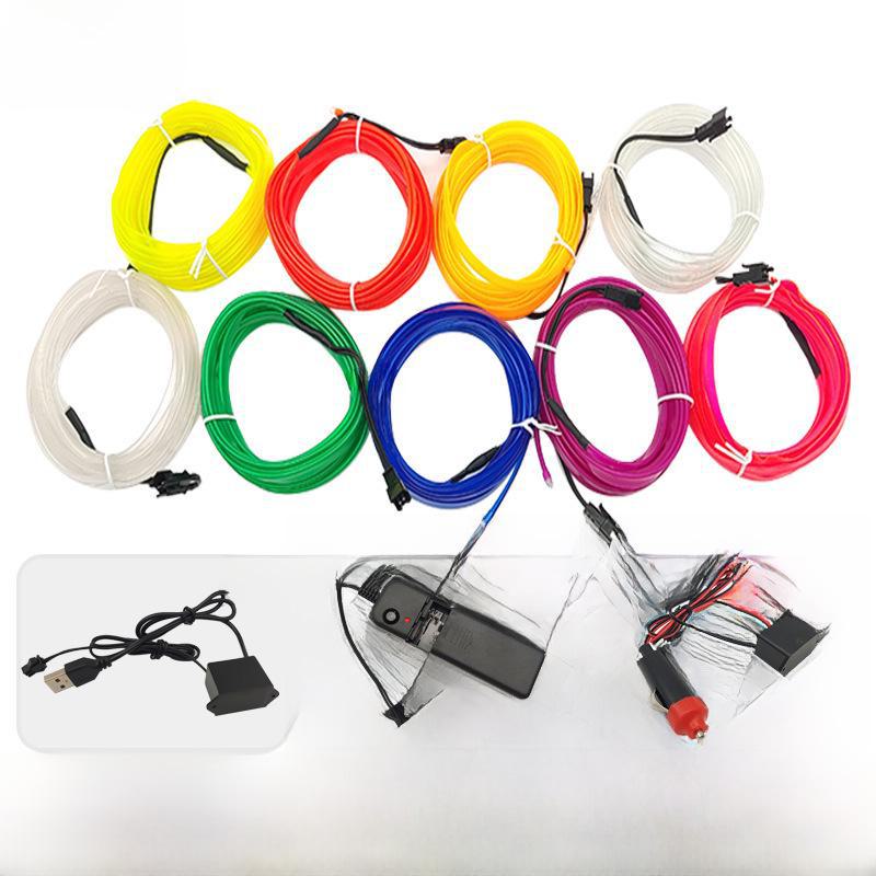 Car Interior LED USB Light Strip - Atmosphere & Cold Lighting, Wireless Installation