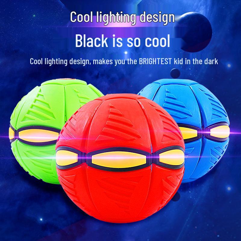 Elastic Magic Flying Saucer: Foot-Powered Transforming Stomp Ball Toy for Kids – Outdoor Sports & Educational Fun