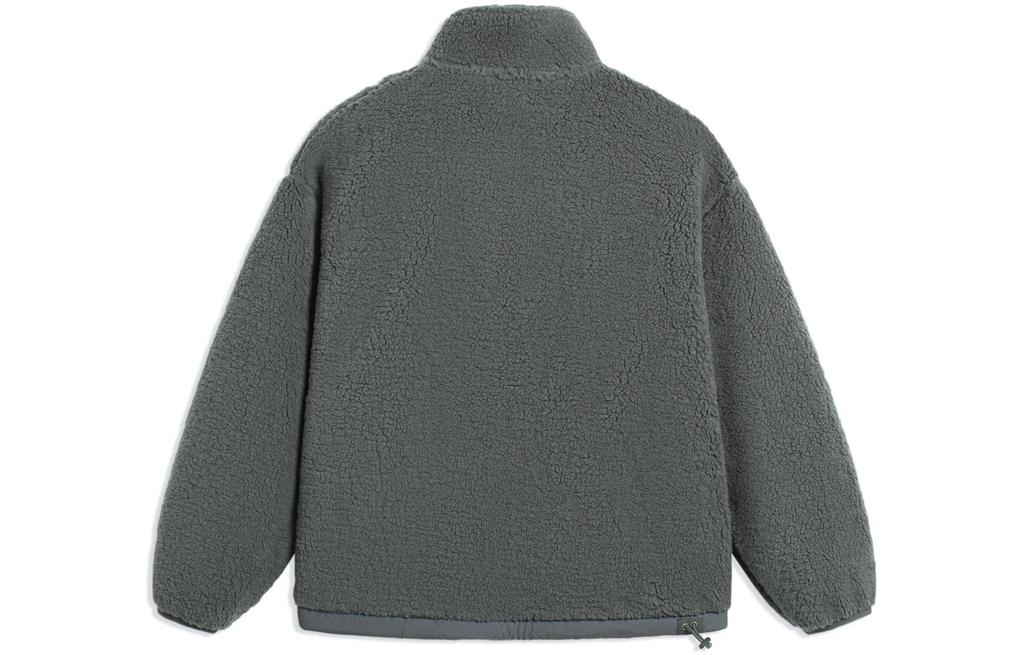 Li Ning Jackets Men's Gray Stand Collar Moderate Other AFDSA67-5