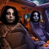 2 szt. Elastyczne Pokrowce na Zagłówki Samochodu na Halloween Dekoracja Wnętrza Samochodu Pokrowiec Wnętrze Samochodu