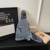 Denim Sling Bag Casual Chest Bag Lightweight Crossbody Backpack for Men and Women