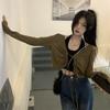 Short Loose Strap Sunscreen Shirt Thin Blouse for Women Summer New Neck Halter Jacket Top for Women