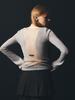 HALF DEVIL US See-Through Round Neck Knit Top_Gray