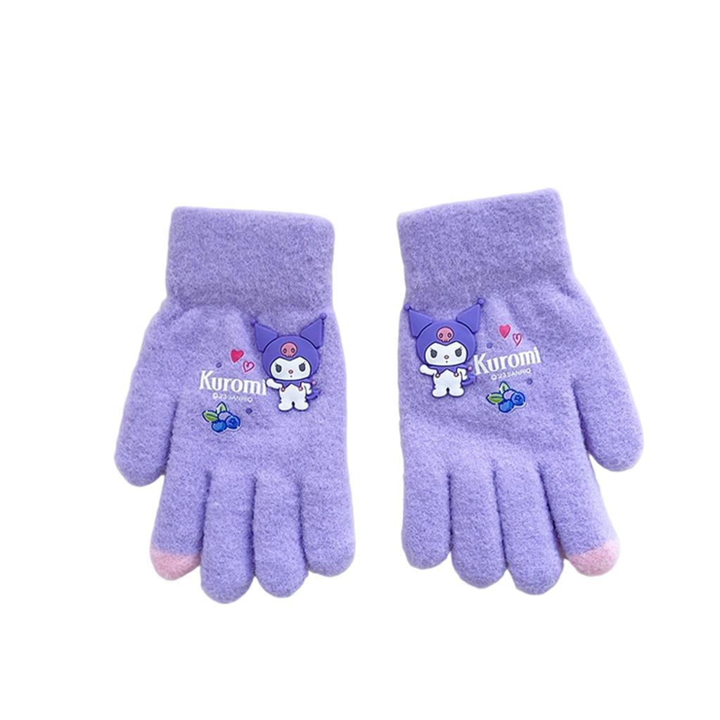 Children's Gloves Are Warm And Thick In Winter, Suitable For Students And Babies To Write With Cute Five Finger Cold Gloves