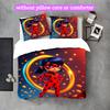Marienkäfer Bettwäsche-Set - Ohne Füllung & Decke, Leicht, Maschinenwaschbar, Anime-Stil Gaming Bettwäsche-Set
