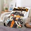 Volleyball Anime Plaid Haikyuu Decken Korallen Fleece Plüsch Dekoration Miya Atsumu Manga Weiche Überwurfdecken für Bett Reise Quilt