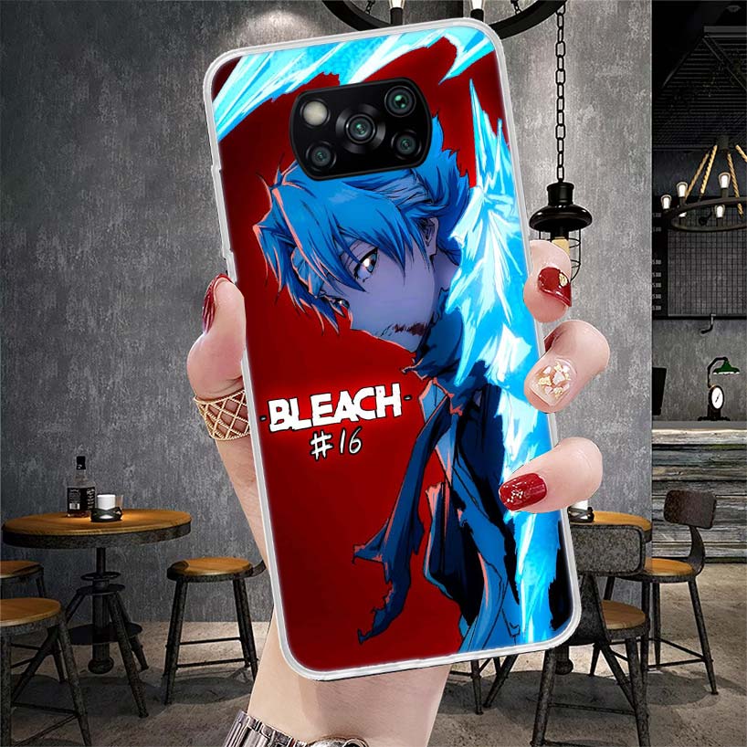 Hitsugaya Toushirou Bleach Soft Phone Case For Xiaomi Redmi 15C 15 13C 13 Poco X5 X6 X7 F7 Ultra M7 12C 12 10 10C 9C 9A 9T 9 Fun