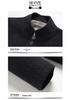 2025 Men's Trendy Stand Collar Jacket: Slim Fit Business Casual Suit for Spring and Autumn