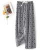Breathable Sleepwear Ankle-Length Pants Thin Loungewear Home Pajama Pants Sleeping Trousers Spring