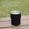 320ml Capacity Stainless Steel Cup White Drinking Cup Small Size Double Wall Cup  Home Use