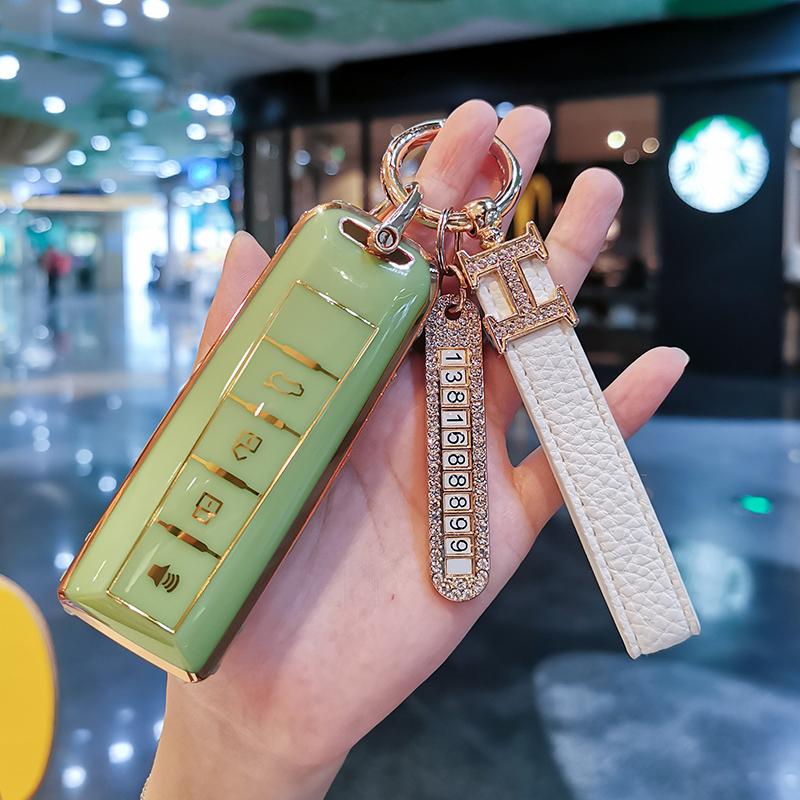 New TPU Car Key Case Cover Protect Shell Bag For Great Wall GWM WEY Coffee01 Coffee02 WEY-X WEY-S WEY-GT VV7 GT Auto Accessories