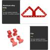Aluminum Alloy WType Auxiliary Fixture Table Skirt Clamping Square Woodworking Right Angle Clamp Clamping Fixing Clamp