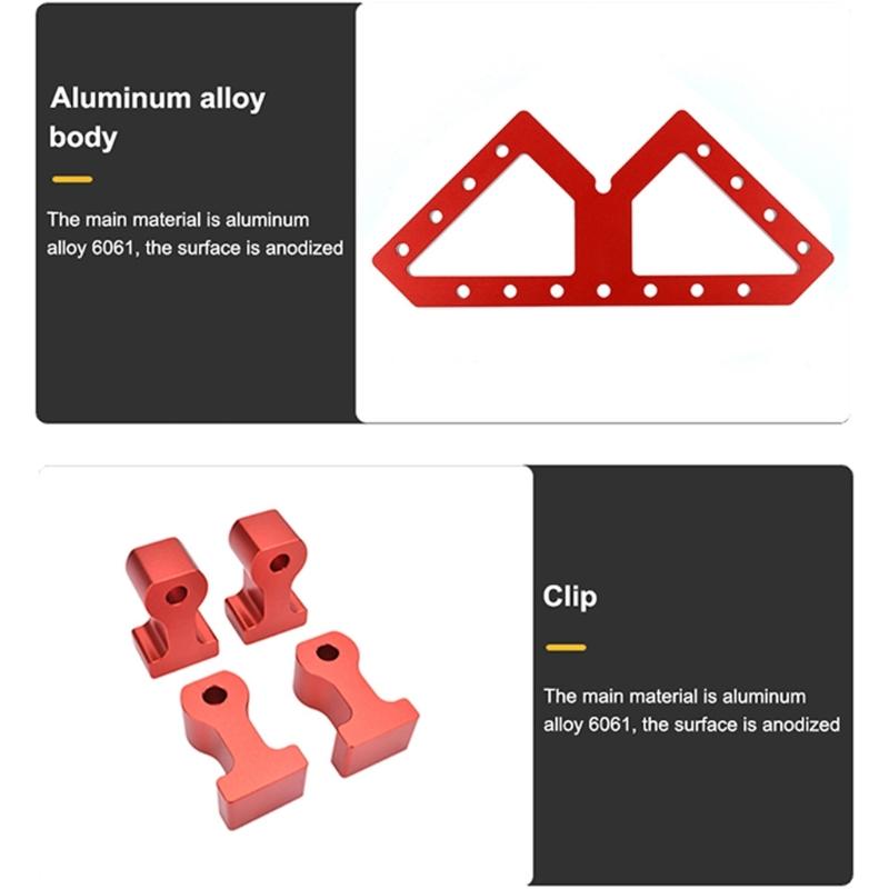 Aluminum Alloy WType Auxiliary Fixture Table Skirt Clamping Square Woodworking Right Angle Clamp Clamping Fixing Clamp