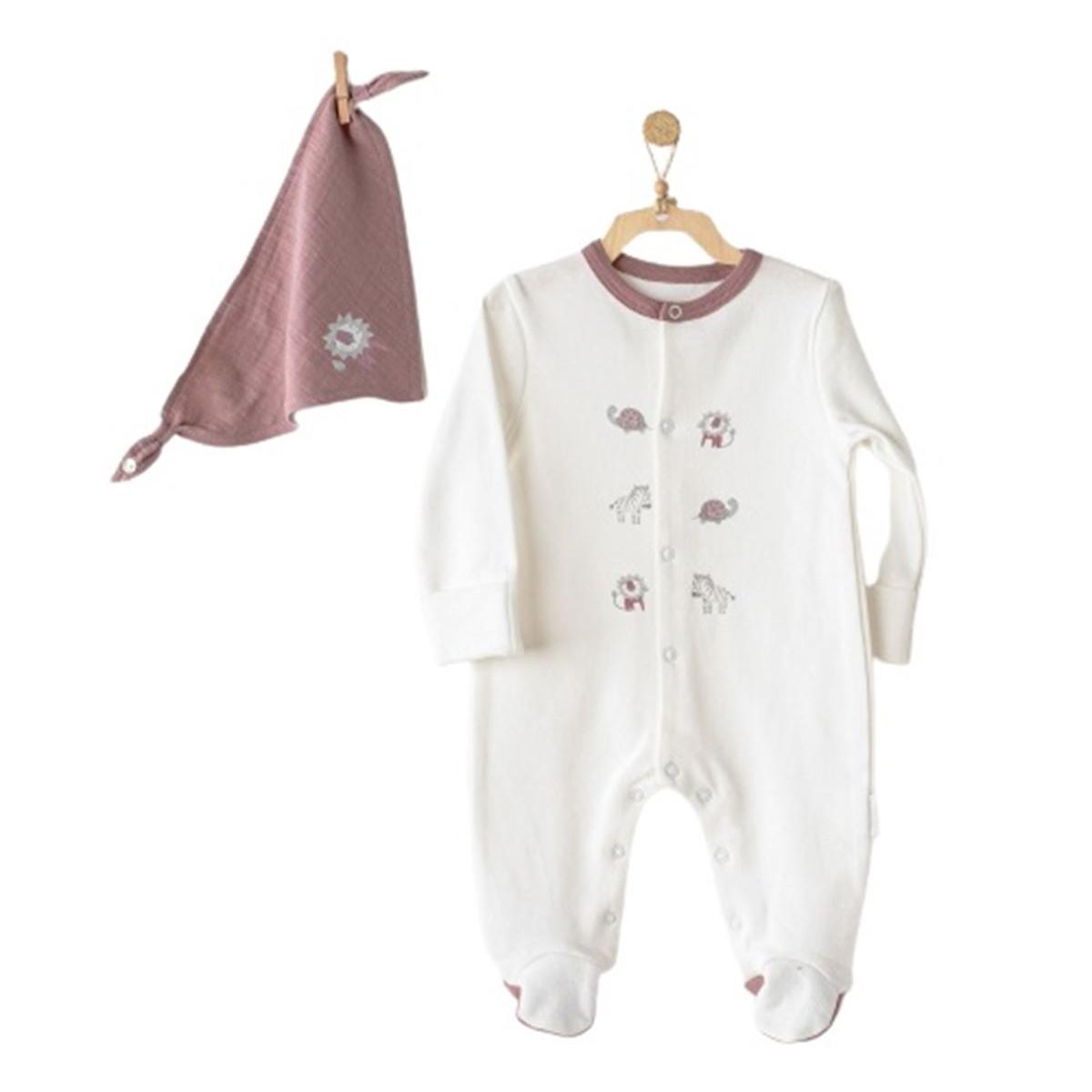 

Andywawa AC23685 Zebra Bebe Tulum Takım Woodrose