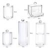 Organizator transparent acrilic Suport pentru tampon de bumbac Depozitare cosmetice Tampă de machiaj de bumbac Recipient transparent pentru ruj de unghii Puff Box