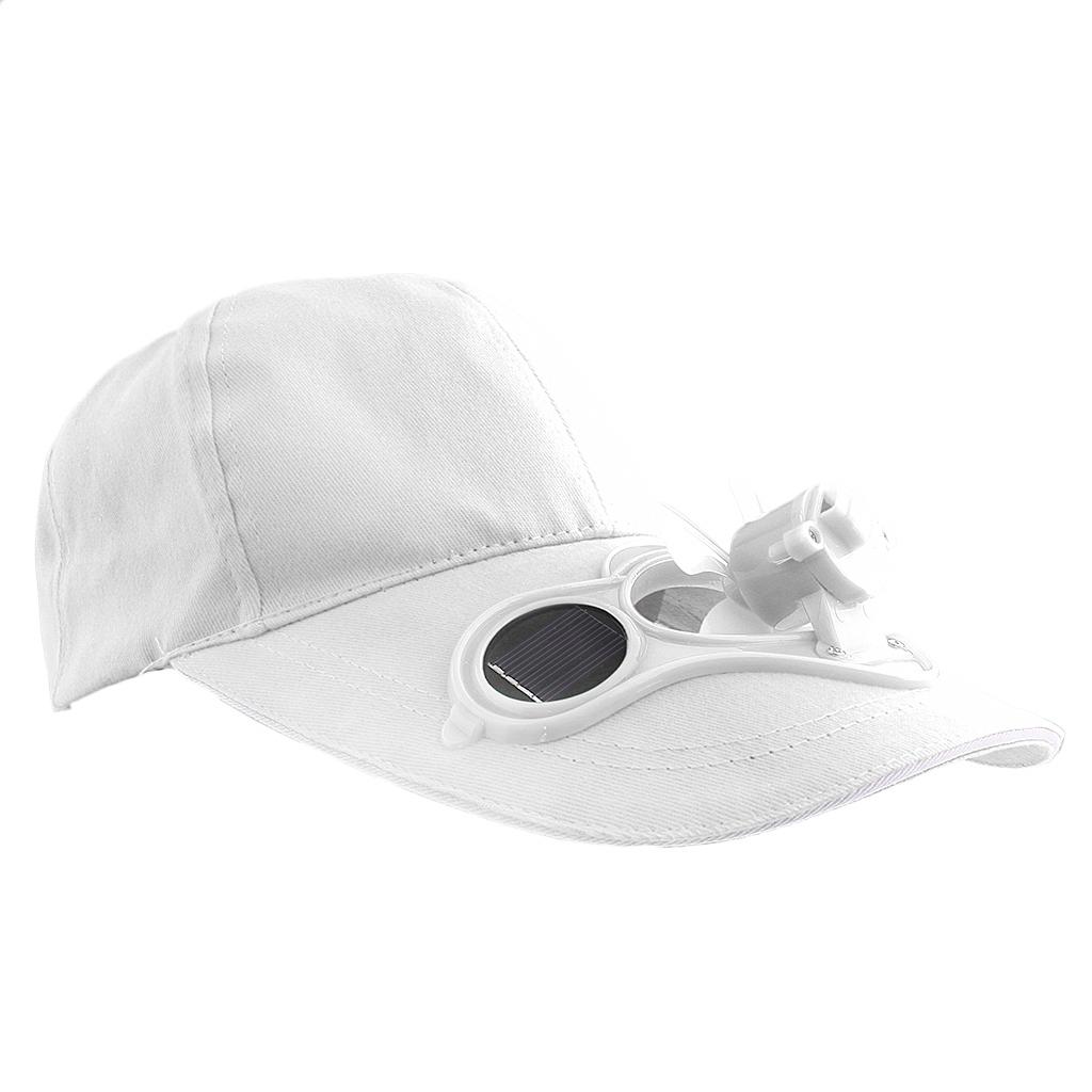 Outdoor Sports Fishing Baseball Golf Cooling Fan Hat Cap Blue