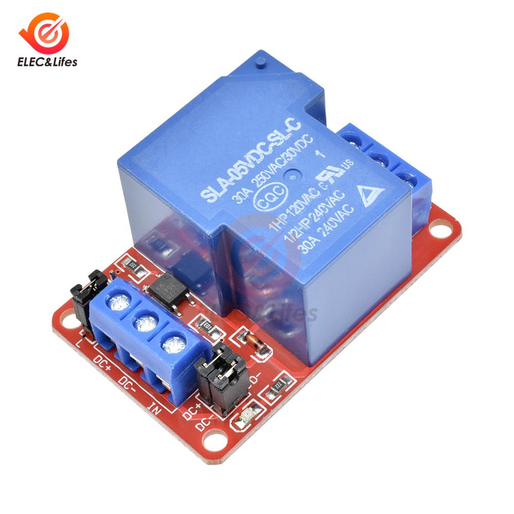 DC 1V 11V 11V 11A High Power 1 Channel Relay Module With Optocoupler Isolation board High Low Level Trigger Relay for Arduino