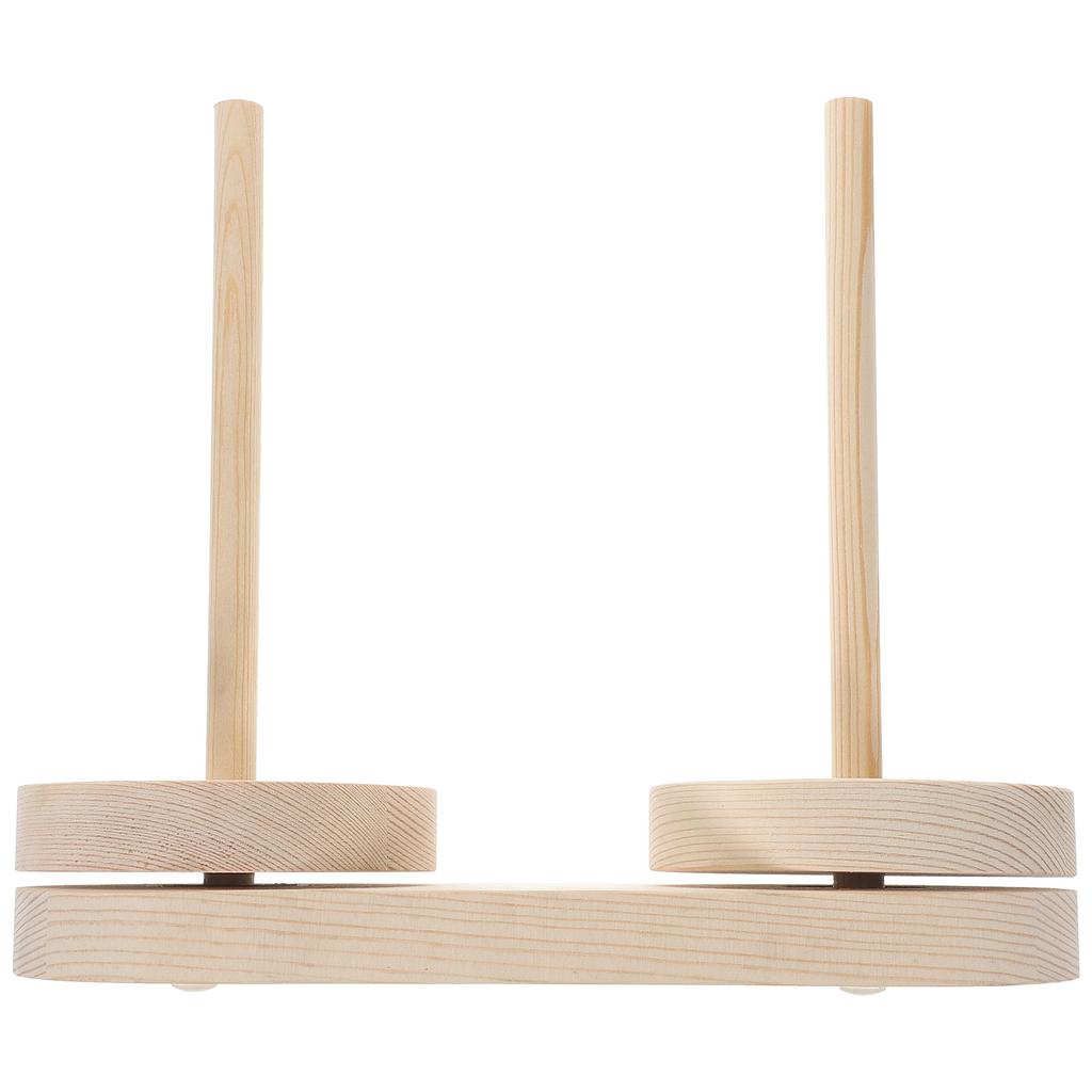 Wickelwolle Spule Strickwerkzeug Nähgarnhalter Garnorganisator Zubehör Holz Drehständer