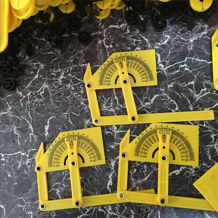 Folding Ruler ABS Plastic Woodworking Ruler Measuring Right Angle Semicircle Ruler